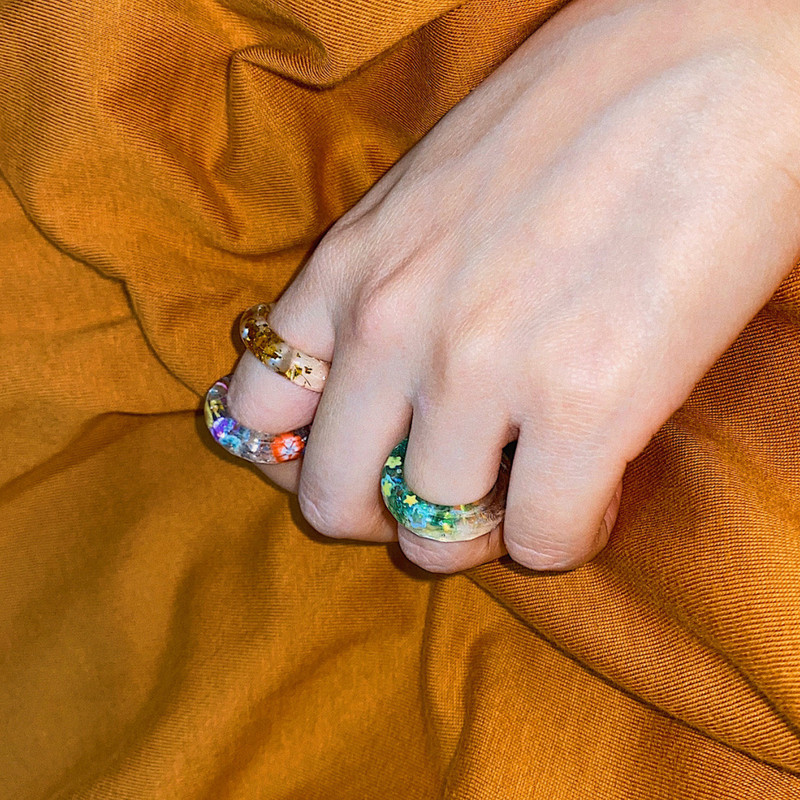 1 τμχ Δαχτυλίδια Ρητίνης Εποξειδικά Καλούπια Κοσμήματα Συλλογή καλουπιών σιλικόνης Χειροποίητα για DIY Αξεσουάρ καλουπιών για κοσμήματα από σιλικόνη από κρύσταλλο