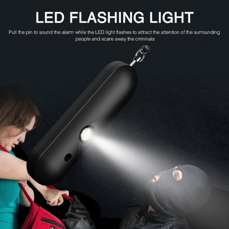 130 dB vízálló sziréna személyi biztonsági riasztó kulcstartó riasztó riasztó Met Dubbele Luidspreker személyi riasztó