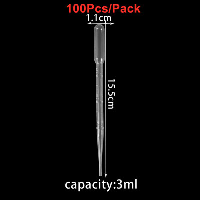 0,2/0,5/1/2/3ML pipete de transfer cu stoarcere din plastic de unică folosință picurator pentru matrițe din rășină epoxidică din silicon DIY fabricarea de bijuterii