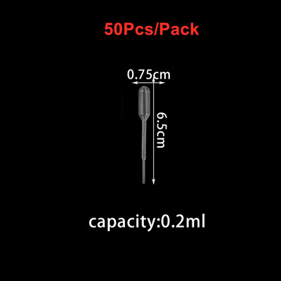 0,2/0,5/1/2/3ML pipete de transfer cu stoarcere din plastic de unică folosință picurator pentru matrițe din rășină epoxidică din silicon DIY fabricarea de bijuterii