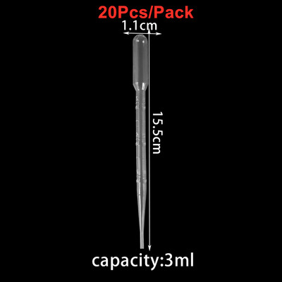 0,2/0,5/1/2/3ML pipete de transfer cu stoarcere din plastic de unică folosință picurator pentru matrițe din rășină epoxidică din silicon DIY fabricarea de bijuterii