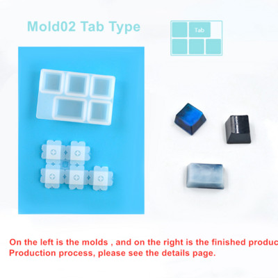 1db Kézi mechanikus játékbillentyűzet forma számítógép PC-játékos kisállat mancs billentyűsapkák szilikon formák szárított virággyanta kézművesség