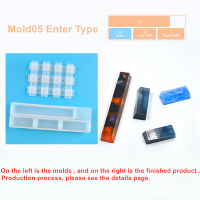 1db Kézi mechanikus játékbillentyűzet forma számítógép PC-játékos kisállat mancs billentyűsapkák szilikon formák szárított virággyanta kézművesség