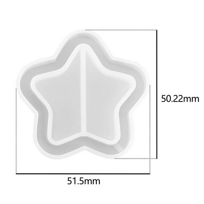 Kawaii Shaker Silikoonvormivaik Heart Star Moon jäätis UV-epoksüvaiguvormid Võtmehoidja ripats Käsitöötööriistad Ehted Tarned