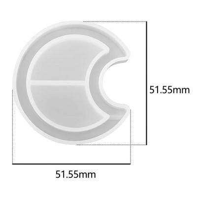 Kawaii Shaker Silikoonvormivaik Heart Star Moon jäätis UV-epoksüvaiguvormid Võtmehoidja ripats Käsitöötööriistad Ehted Tarned