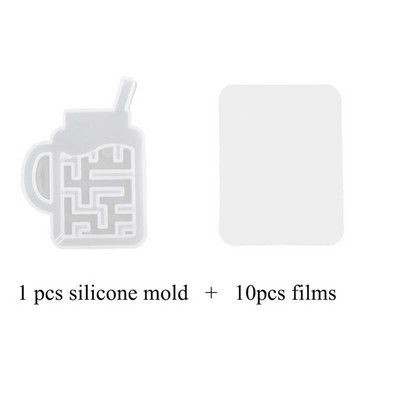 Kawaii Shaker Silikoonvormivaik Heart Star Moon jäätis UV-epoksüvaiguvormid Võtmehoidja ripats Käsitöötööriistad Ehted Tarned