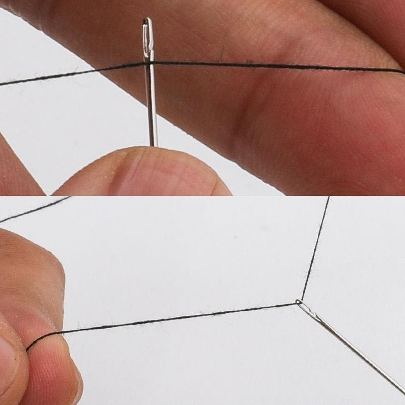 12/24 buc ace oarbe ace din oțel inoxidabil cu gaură mare pentru cusut de uz casnic, bricolaj, bijuterii, cordon, ace de filet