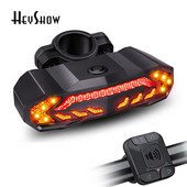 Vezeték nélküli távirányítós kerékpárriasztó hátsó lámpa lopásgátló USB újratölthető vízálló kerékpár hátsó hátsó irányjelző féklámpa