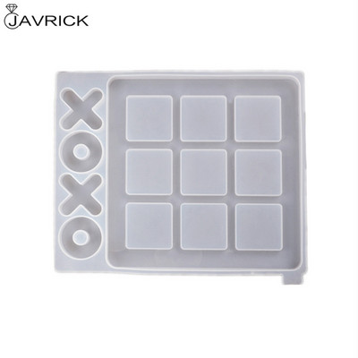 Tic Tac Toe mängulaud ja XO silikoonvormide komplekt, epoksüvaigust meisterdamise kunstimeisterdamise vorm jõuluõhtuksA Art Crafts Tools