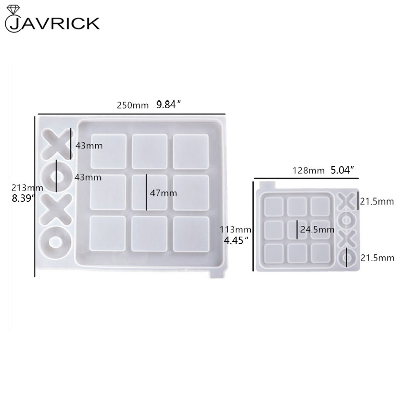 Tic Tac Toe mängulaud ja XO silikoonvormide komplekt, epoksüvaigust meisterdamise kunstimeisterdamise vorm jõuluõhtuksA Art Crafts Tools