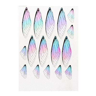 Dragonfly Cicada liblikad, simuleeritud tiiva materjalist ripats-kõrvarõngas isetegemise ehted