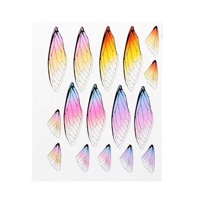 Dragonfly Cicada liblikad, simuleeritud tiiva materjalist ripats-kõrvarõngas isetegemise ehted