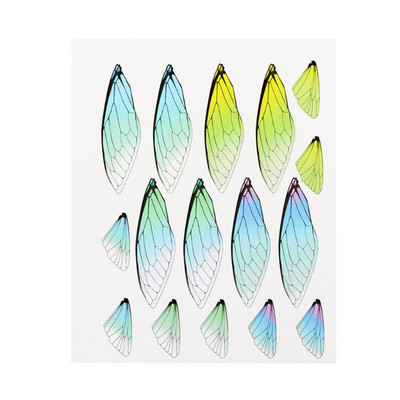 Dragonfly Cicada liblikad, simuleeritud tiiva materjalist ripats-kõrvarõngas isetegemise ehted