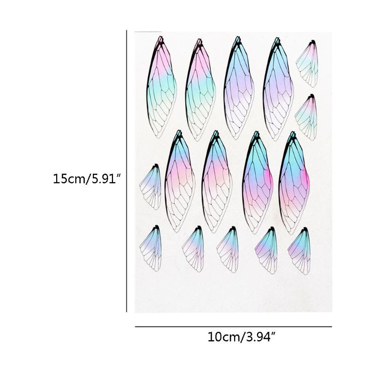 Dragonfly Cicada liblikad, simuleeritud tiiva materjalist ripats-kõrvarõngas isetegemise ehted