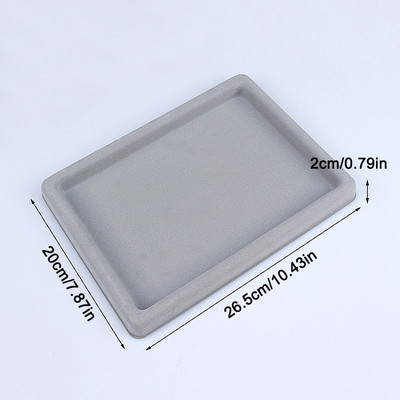 Tavă de mărgele flocate, bricolaj, brățară, colier, bijuterii, descoperiri, organizator de mărgele gri, instrumente de măsurare, accesorii