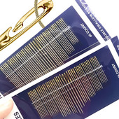 12/36 tk Pimeõmblusnõelad eakatele, suure auguga roostevabast terasest nõel kodumajapidamises meisterdamiseks mõeldud ehete keermestamiseks mõeldud nõelad