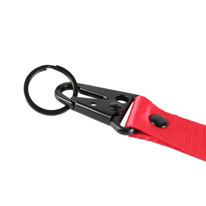 Etichete pentru stilul mașinii Curea chei Emblemă breloc din nailon Breloc cu pandantiv cu clemă cu arc din oțel Accesoriu pentru șnur RS-BAG023-NM