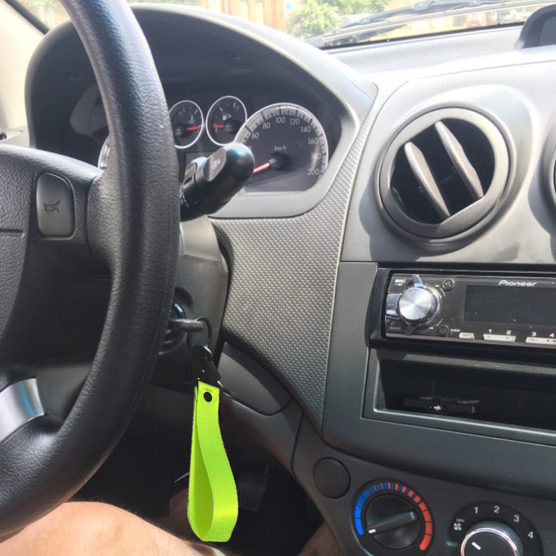 Etichete pentru stilul mașinii Curea chei Emblemă breloc din nailon Breloc cu pandantiv cu clemă cu arc din oțel Accesoriu pentru șnur RS-BAG023-NM