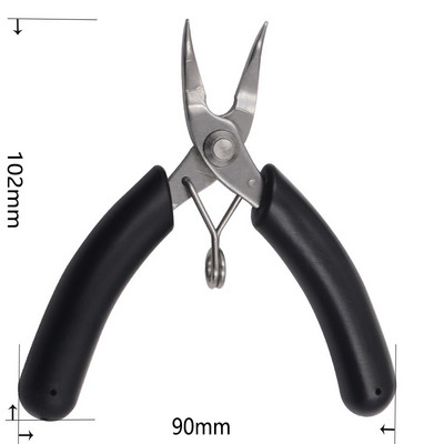 1vnt juvelyriniai įrankiai storina rankena nerūdijančio plieno replės replės plieninės vielos pjoviklis papuošalų taisymui vielos vyniojimas amatų gamyba