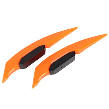 2 τμχ Αυτοκόλλητο Universal Motorcycle Winglet Aerodynamic Spoiler Wing Side Spoiler Spoiler Dynamic Wing for Motorbike Scooter