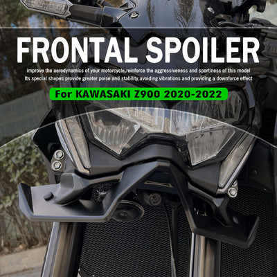 MKLIGHTECH priekš KAWASAKI Z900 2020 2021 2022 piespiedējspēka neapbruņots priekšējais spoileris aerodinamiskais spārni priekšējais knābja deguna konusa pagarinātājs