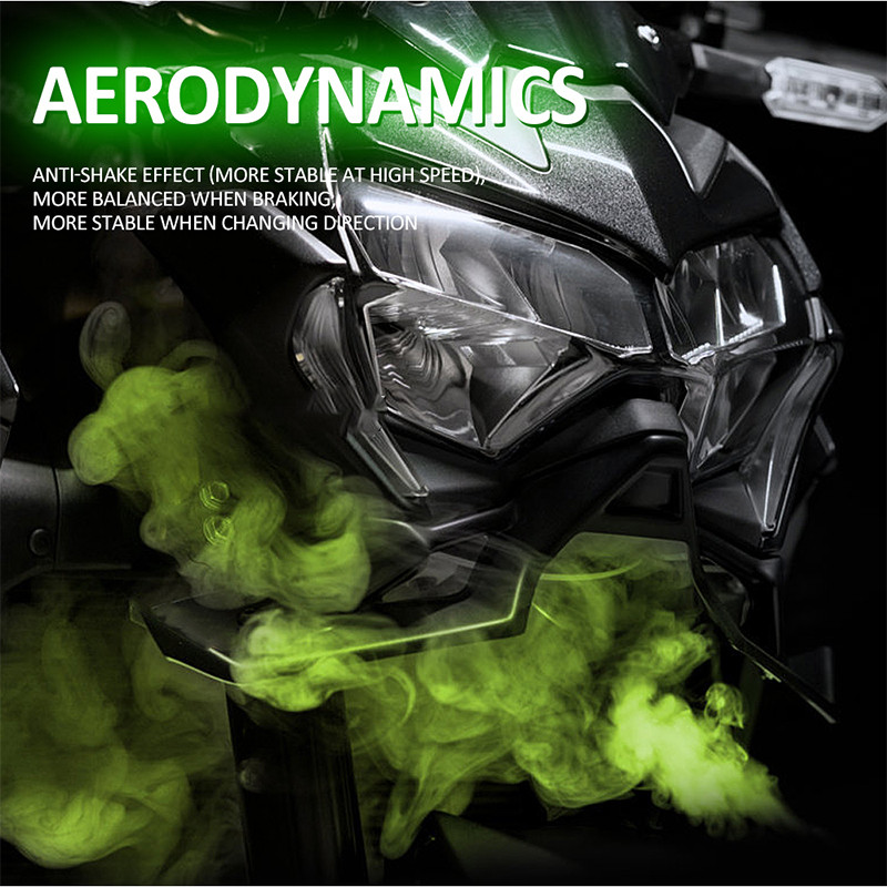 MKLIGHTECH Για KAWASAKI Z900 2020 2021 2022 Downforce Naked Frontal Spoiler Aerodynamic Winglets μπροστινό ράμφος μύτης επέκτασης κώνου