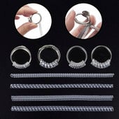 4 vnt / rinkinys papuošalų įrankio žiedo dydžio reguliavimas permatomo spiralinio kabelio įtempimo mažinimo reguliuojamo dydžio didmeninė prekyba