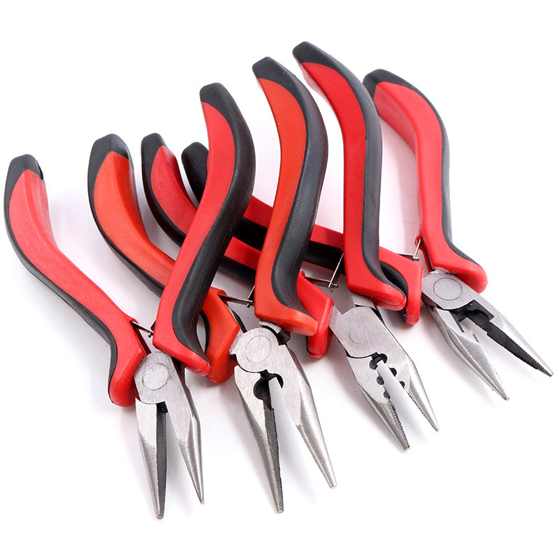 1 bucată din oțel inoxidabil Clește cu nas cu ac Instrument de mână pentru bijuterii, negru 12,5 cm