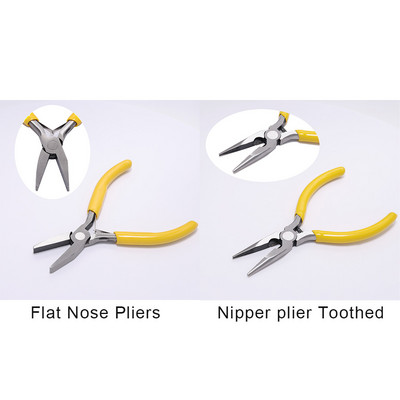 Clește pentru bijuterii Kit de instrumente și echipamente Cu ac lung Clește de sârmă de tăiat cu nas rotund pentru fabricarea de bijuterii Accesorii pentru instrumente DIY