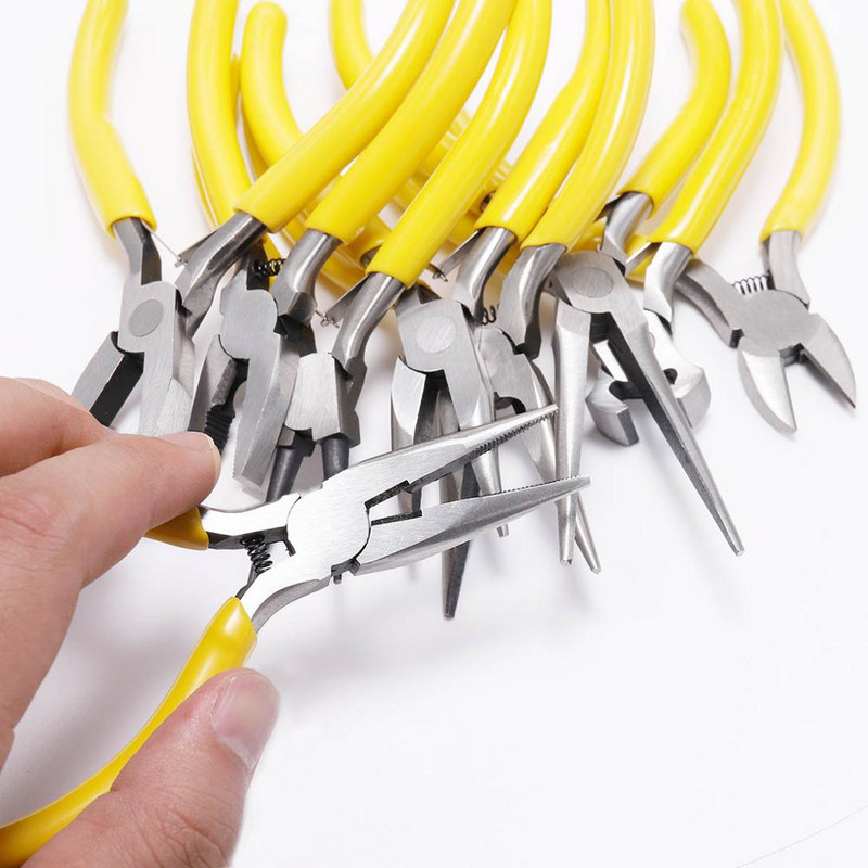 Clește pentru bijuterii Kit de instrumente și echipamente Cu ac lung Clește de sârmă de tăiat cu nas rotund pentru fabricarea de bijuterii Accesorii pentru instrumente DIY