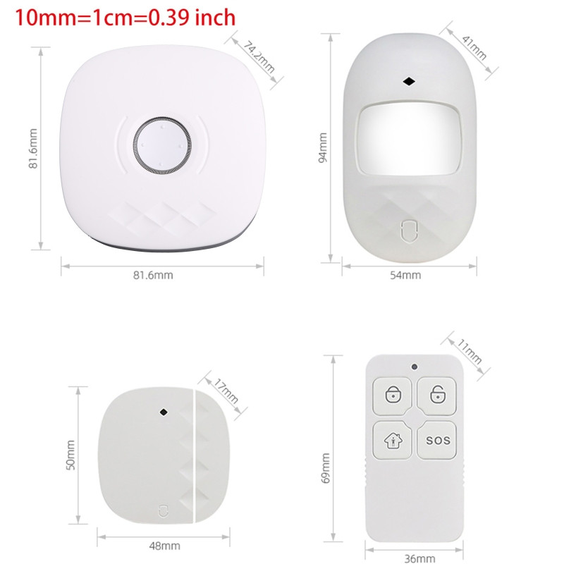 Smartlife Tuya Wifi namų apsaugos nuo įsilaužimo sistema PIR langų durų apsaugos sistema