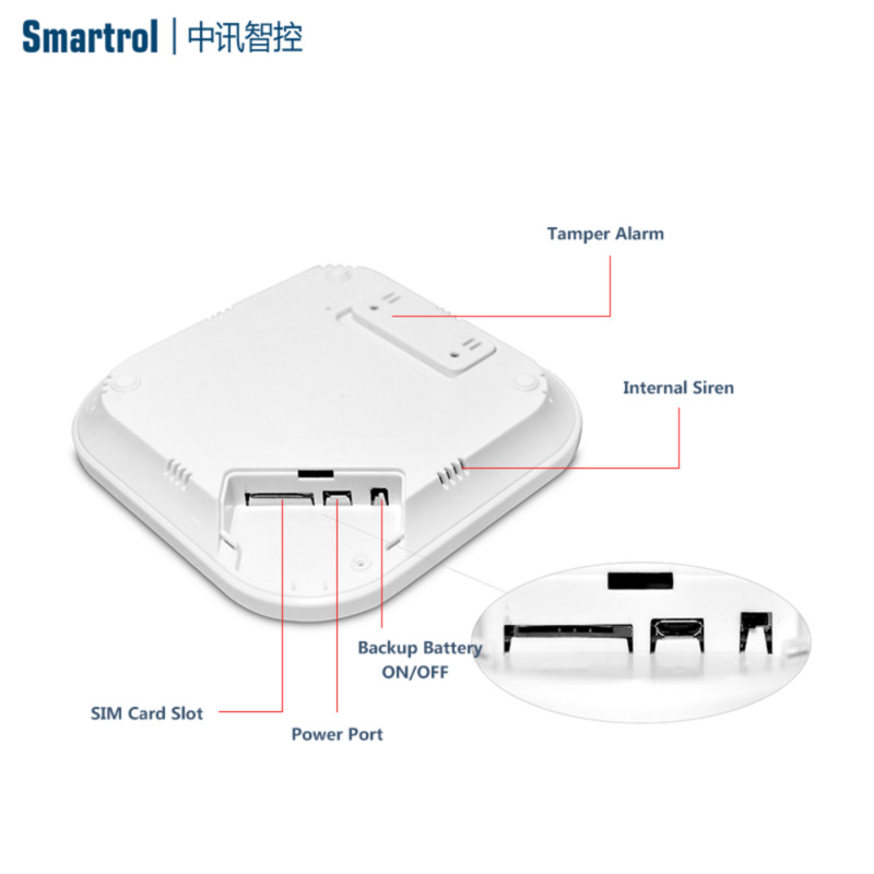 Tuya Wifi GSM/GPRS Sistem de alarmă de securitate inteligentă fără fir pentru casă, versiunea 3G/4G opțională, gazdă antifurt de inducție pentru corpul uman.
