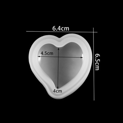 Κρεμαστά 3D Σχήμα Καρδιάς Σιλικόνης Μορφής Ρητίνης Εποξειδική Μπρελόκ Καλούπια Σαπουνιού Κεριά για Αξεσουάρ κατασκευής κοσμημάτων DIY