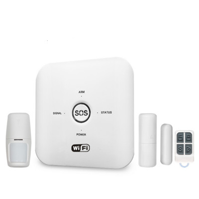 433MHz vezeték nélküli Tuya Smart WIFI GSM otthoni biztonsági riasztórendszer Betörés-időzítés PIR távirányítós 100-240V riasztórendszer működik