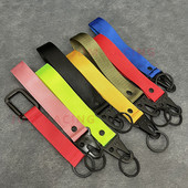 Divat egyszínű szalag kulcstartó zsinór üzleti ajándék kulcstartó férfi női autó kulcsszíj deréktárca kulcstartó kulcstartó