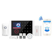 Sistem de alarmă Corui Wifi GSM GPRS Tastatură de securitate pentru efracție 433MHz Senzor fără fir de alarmă în 9 limbi funcțional cu aplicația Tuya Smart Life