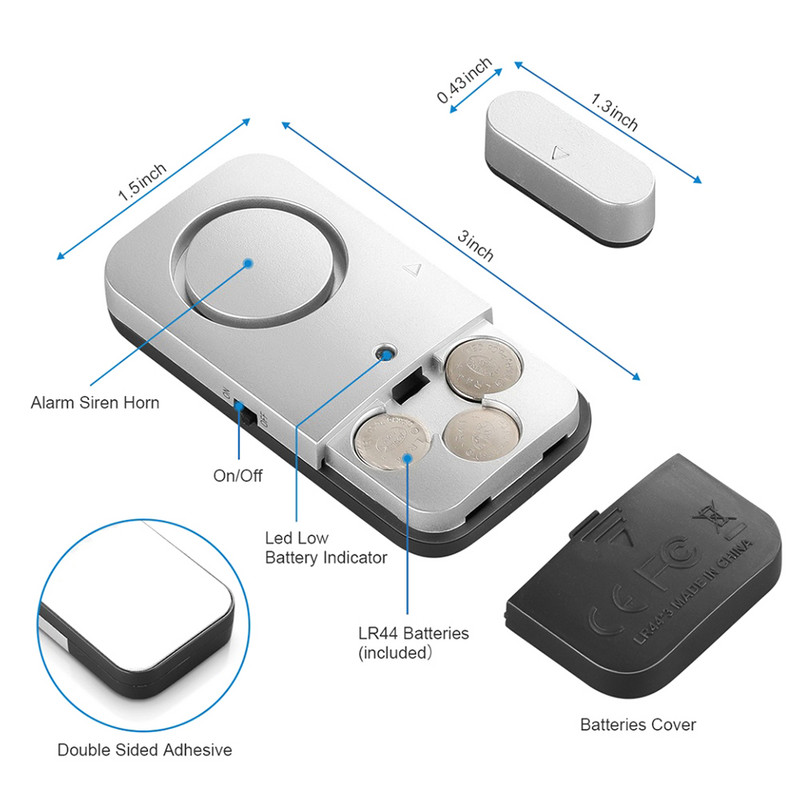 Ukseakna alarmi andur juhtmevaba uksesensor vargusvastane alarm nutika kodu automatiseerimise turvasignalisatsioonisüsteemi jaoks