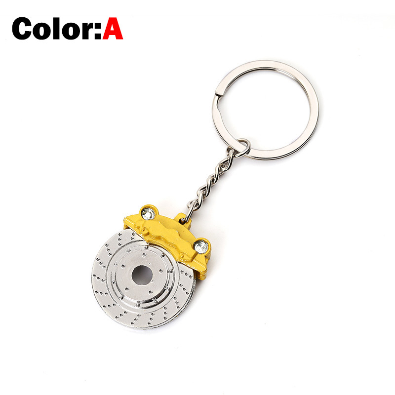 Uus piduriketta ratta sadul metallist võtmehoidja auto modifikatsiooni ketaspiduri vöökoht võtmehoidja nipsasjake ripats auto võtme pandla kingitused