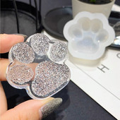 Peegelteemant kassiküünis epoksü silikoonvorm kristall kassiküünis võtmehoidja ripats ehete valamine vaigu jaoks vormi valmistamine