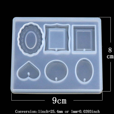1 tk Butterfly Heart Charms ripats DIY läbipaistvast UV-vaigust vedelast silikoonist kombineeritud vormid käsitöötööriistade meisterdamise epoksüvaigu vormid