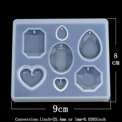 1 tk Butterfly Heart Charms ripats DIY läbipaistvast UV-vaigust vedelast silikoonist kombineeritud vormid käsitöötööriistade meisterdamise epoksüvaigu vormid