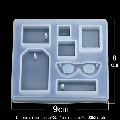 1 tk Butterfly Heart Charms ripats DIY läbipaistvast UV-vaigust vedelast silikoonist kombineeritud vormid käsitöötööriistade meisterdamise epoksüvaigu vormid