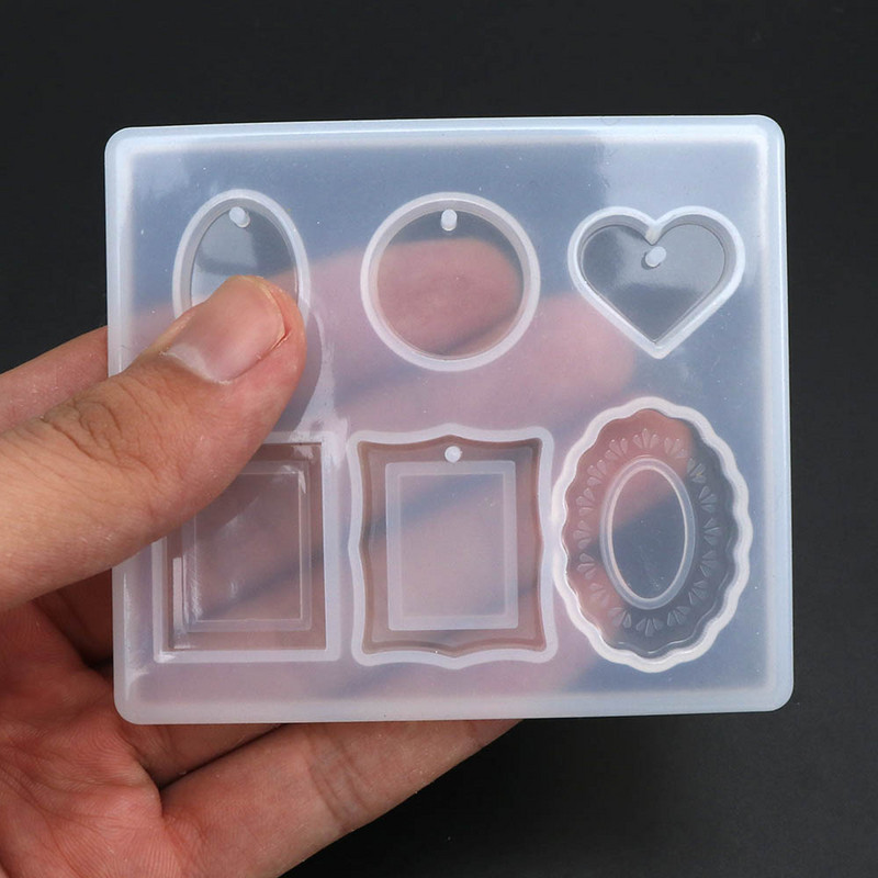 1 tk Butterfly Heart Charms ripats DIY läbipaistvast UV-vaigust vedelast silikoonist kombineeritud vormid käsitöötööriistade meisterdamise epoksüvaigu vormid