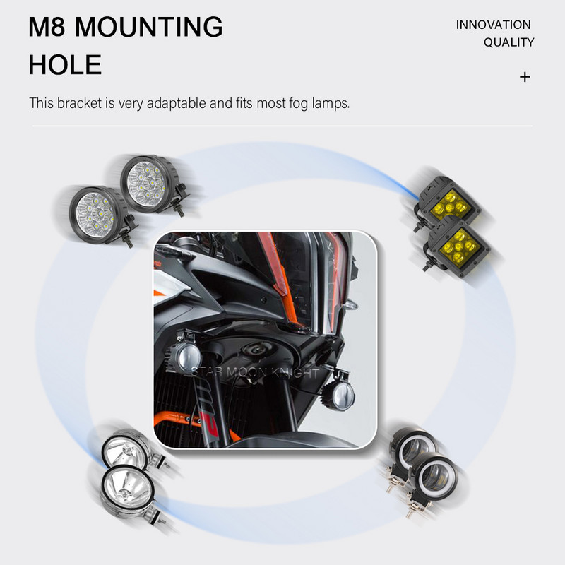 Mootorratta kohtvalgusti lisaklamber mudelile 1090 1290 Adventure 1190 1290 Super ADV RS 2016 udutulelaterna kinnituse kohtvalgusti tugi