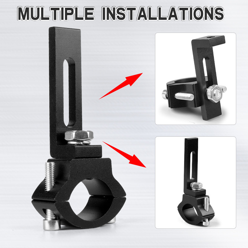 Motorkerékpár fényszóró reflektor hosszabbító konzolok sztent Állítható 22-31 mm-es villára rögzíthető bilincs Fix lámpa kormányrúd tartó
