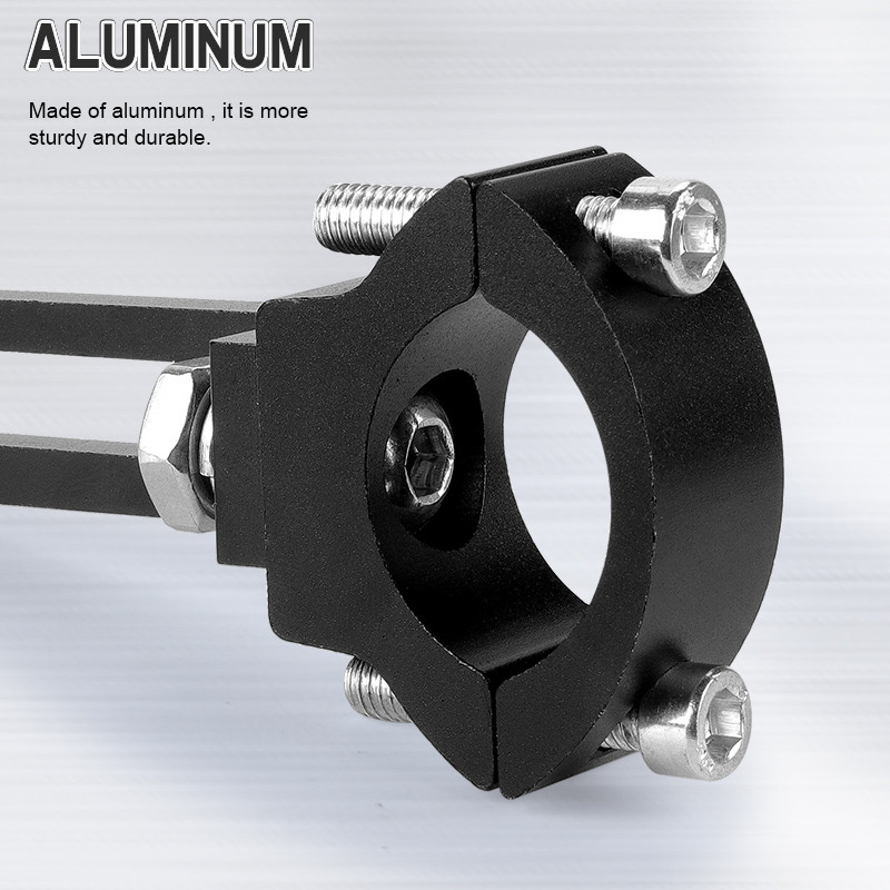 Motorkerékpár fényszóró reflektor hosszabbító konzolok sztent Állítható 22-31 mm-es villára rögzíthető bilincs Fix lámpa kormányrúd tartó