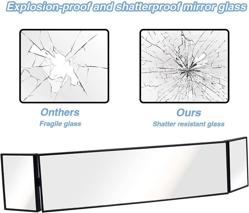 Veliki univerzalni HD stražnji retrovizor automobila koji se pričvrsti širokokutnim širokim konveksnim zakrivljenim interijerom na retrovizoru