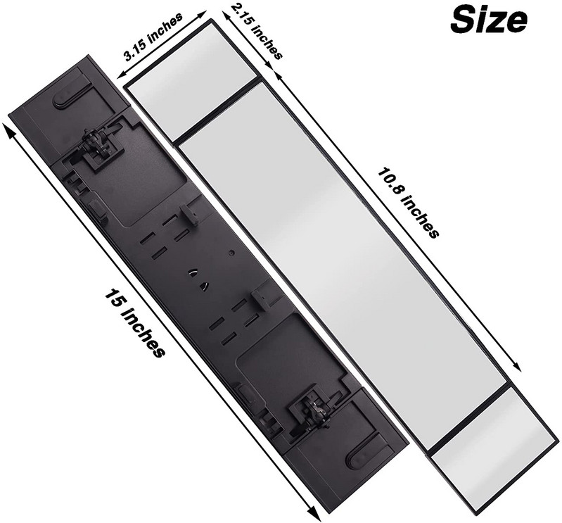 Veliki univerzalni HD stražnji retrovizor automobila koji se pričvrsti širokokutnim širokim konveksnim zakrivljenim interijerom na retrovizoru