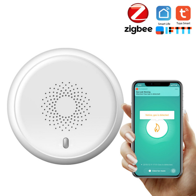 Tuya Zigbee3.0 nutika gaasilekkedetektori test LPG CH4 LNG / põleva loodusliku häire andur