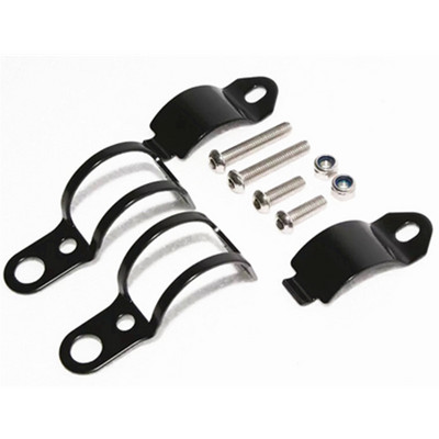 2 buc/pereche Suport de fixare pentru semnal de întoarcere pentru motocicletă Suport pentru cleme de furcă pentru montaj de relocare pentru motor de 30 MM-43 MM pentru semnal de viraj negru argintiu